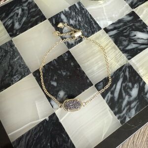 COPY - Kendra Scott Elaina Bracelet Drusy Platinum/Gold